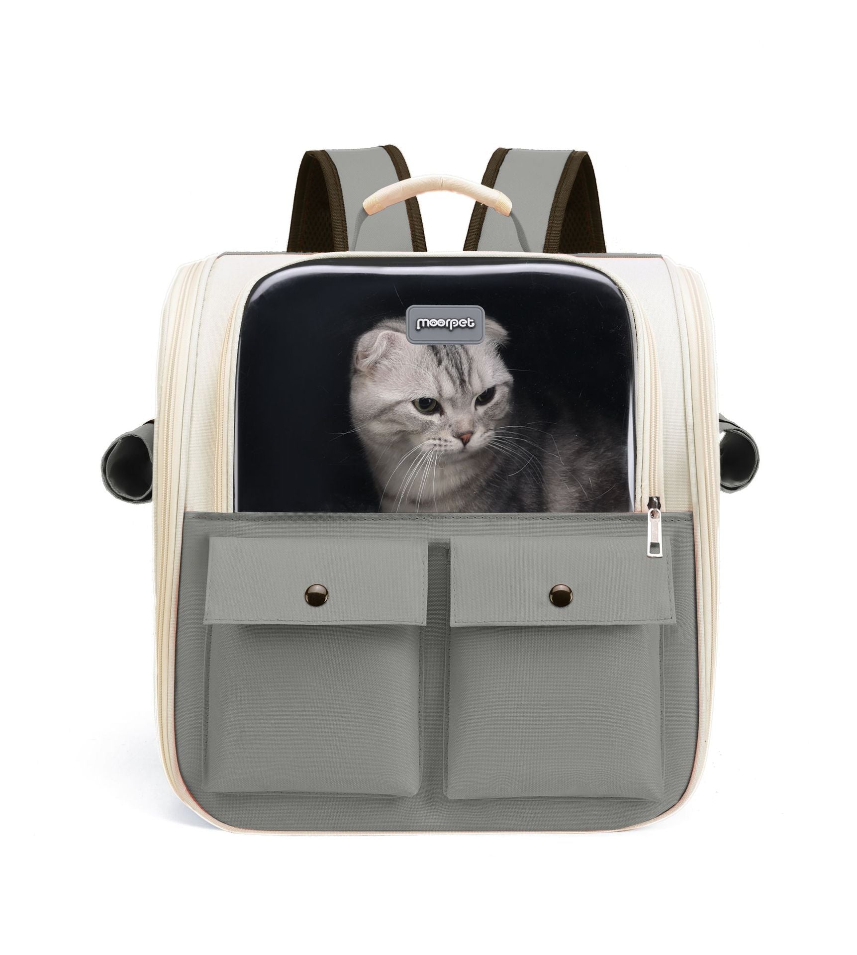 Oxford Cat Cage Shaped Backpack Handbags  Foldable Breathable Pet Trave Backpacks
