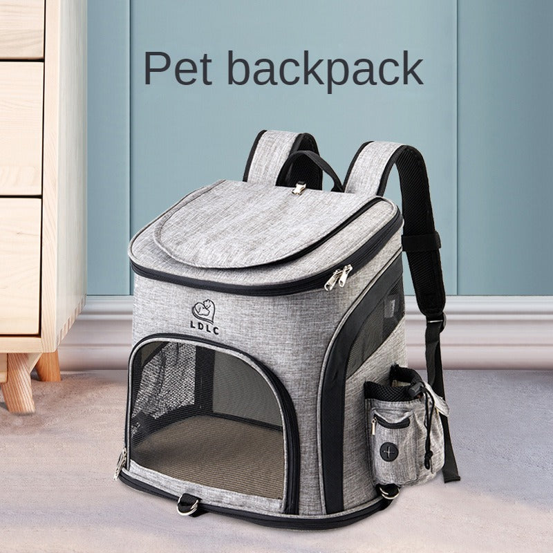 Pet Backpack Cat Backpack Breathable Travel Outdoor Multifunction Backpack Without Fan And Kettle