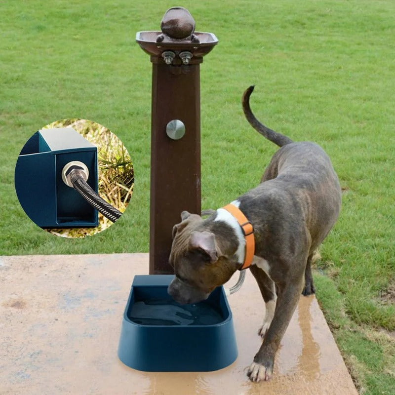 Pet Dog Bowl Float Waterer Automatic Water Reservoir Dog Bowl