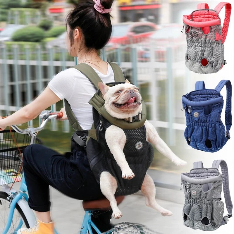 Pet Carrier Backpack Adjustable Pet Front Cat Dog Carrier Mesh Pet Packback