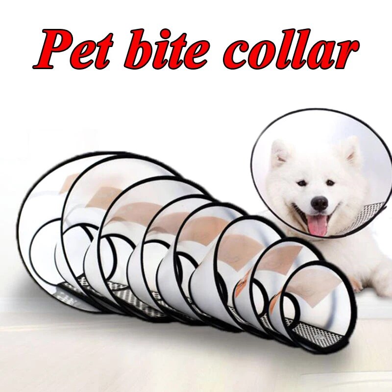 Cat Anti-bite Collar Transparent Elizabethan Collar Circle