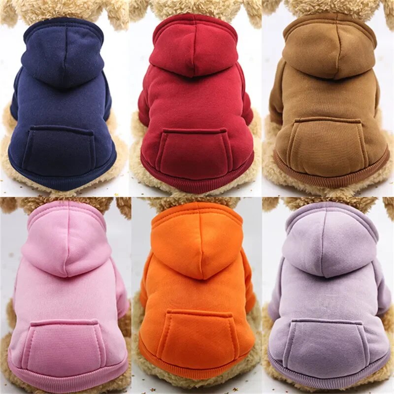 Warm Dogs Coat Puppy Outfit Pet Clothes Dog Hoodies