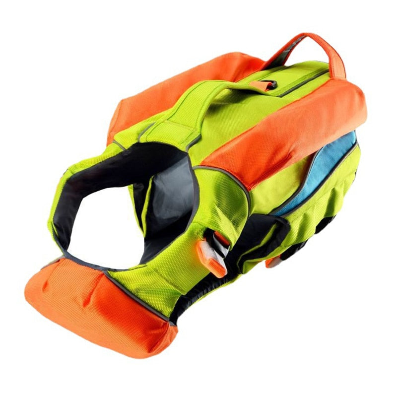 Reflective Breathable Pet Dog Life Jacket With Rear Handle