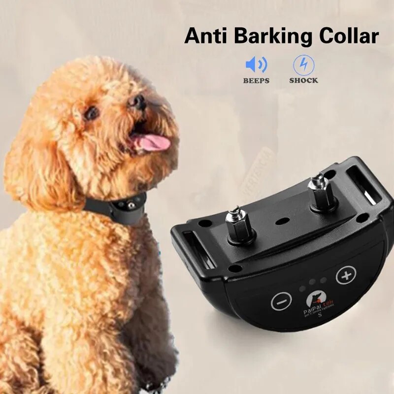 Pet Dog Rechargeable Anti Bark Colla Dog Waterproof Ultrasonic Training Collars