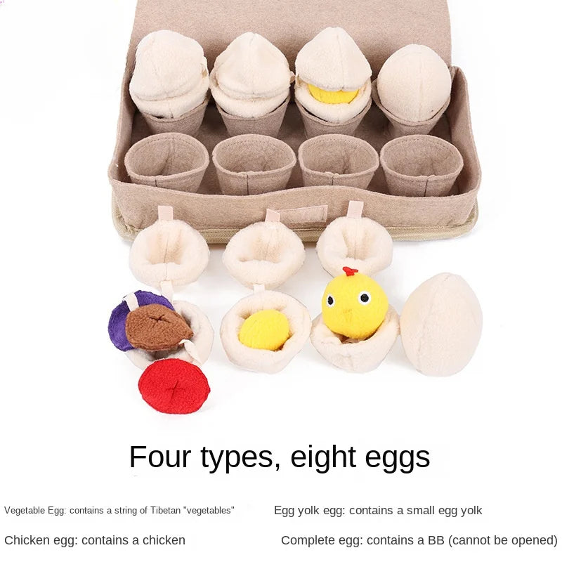 Pet Dog Toy Egg Blind Box Sniffing Dog Toy Dogs Slow Feeding Mat