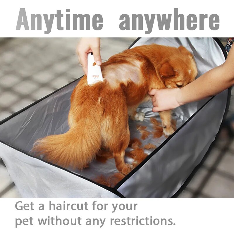 Pet Shearing Bib For Cat Dog Trim Hair Prevent Hair