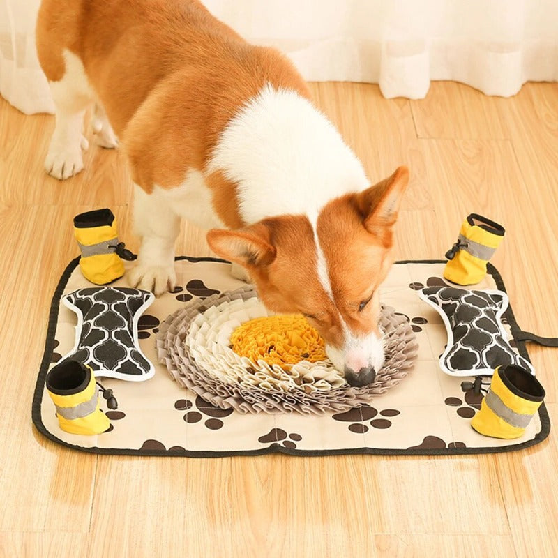 Pet Sniffing Mat Puzzle Hhiding Food Training Olfactory Mat