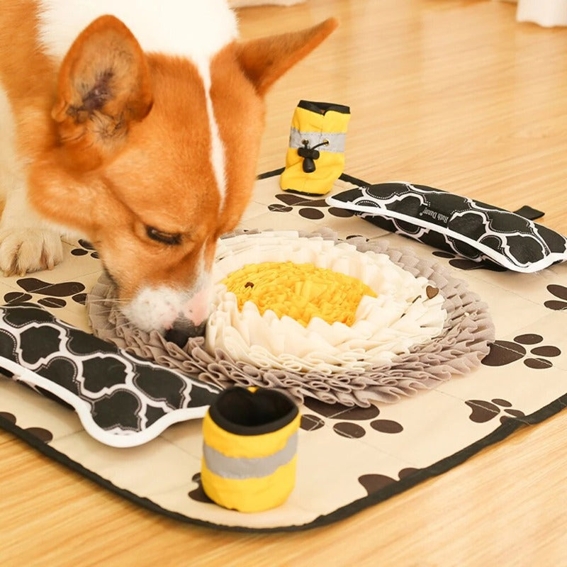 Pet Sniffing Mat Puzzle Hhiding Food Training Olfactory Mat