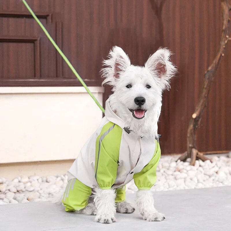 Autumn and Winter Warm Windproof Dog Raincoats Pet Assault Suits