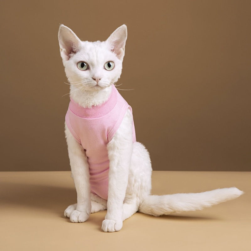 Pet Vest Cat Recovery Suit Jumpsuit Lock After Surgery Wear Vest