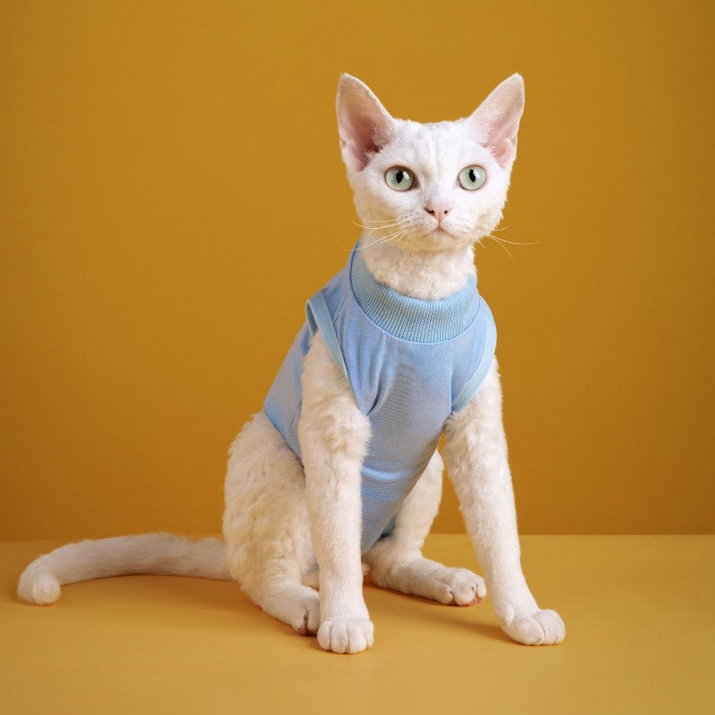 Pet Vest Cat Recovery Suit Jumpsuit Lock After Surgery Wear Vest