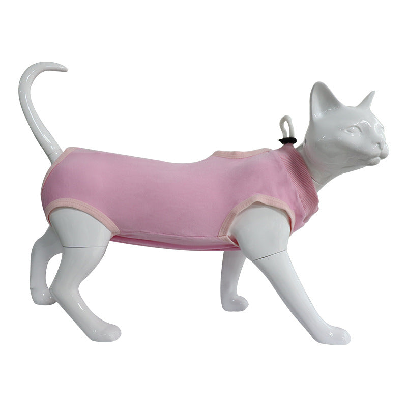 Pet Vest Cat Recovery Suit Jumpsuit Lock After Surgery Wear Vest