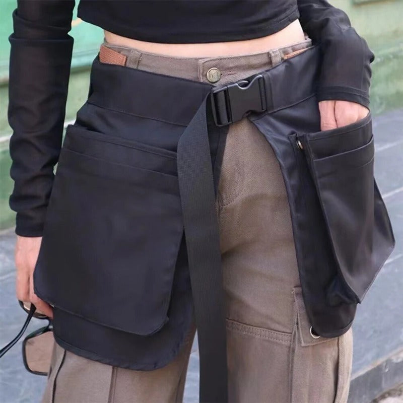 Portable Waist Tool Bag Adjustable Belt Apron Bag Multi-function Electrician Carpenter Tool Bag