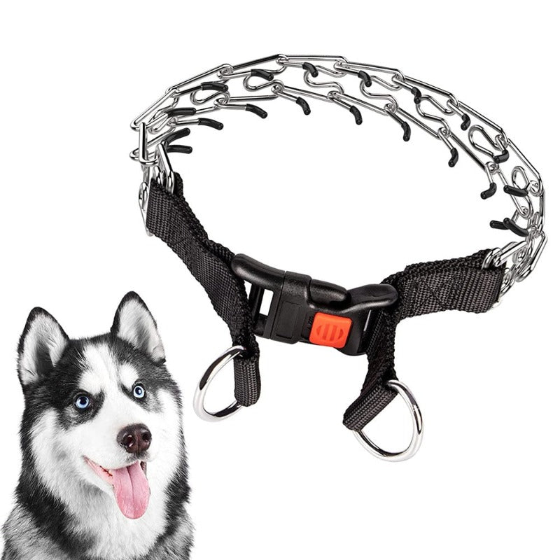Adjustable Detachable Links Stainless Steel Metal Dog Prong Collar