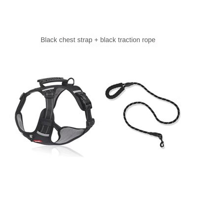 Reflective Pet Dog Harness Vest And Adjustable Dog Leash Set