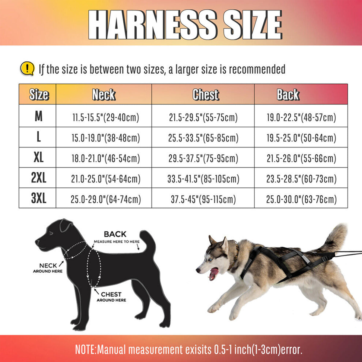 Reflective Adjustable Dog Harness For Large Dogs