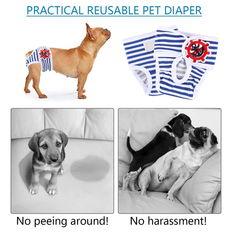 Reusable Dog Diapers Pants Set Dog Physiological Pants Set