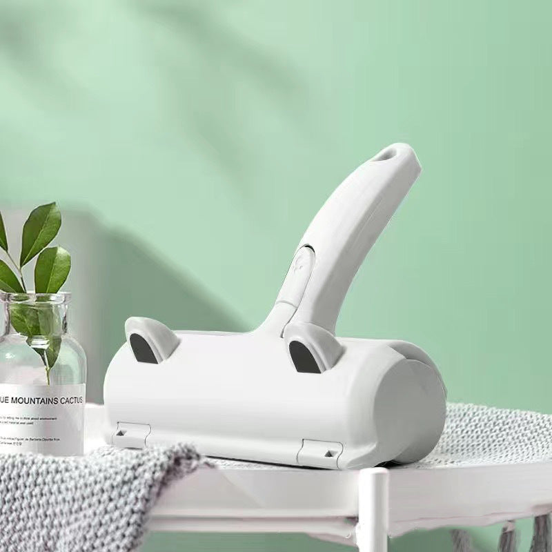 Reusable Frog Shape Pet Hair Sticker Brush Bi-directional Auto Cleaning Lint Roller