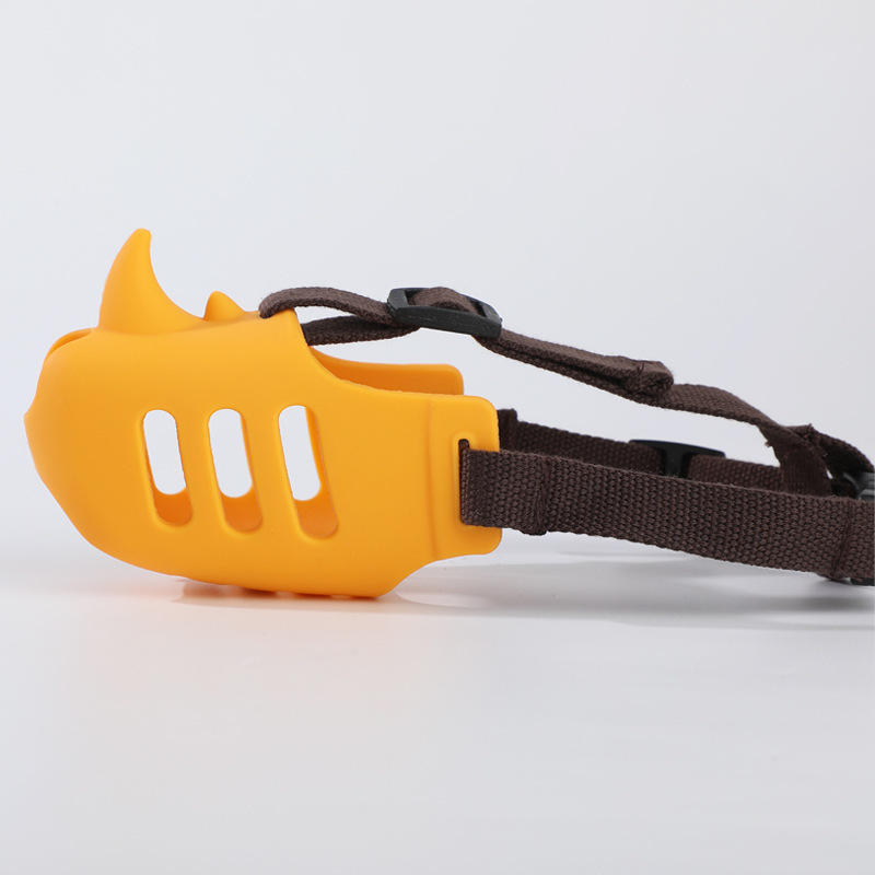 Silicone Pet Mouth Cover Soft Breathable Dog Safe Muzzle With Adjustable Straps