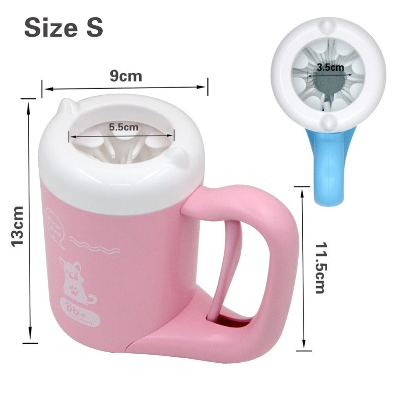 Outdoor Portable Pet Dog Paw Cleaner Cup With Hold