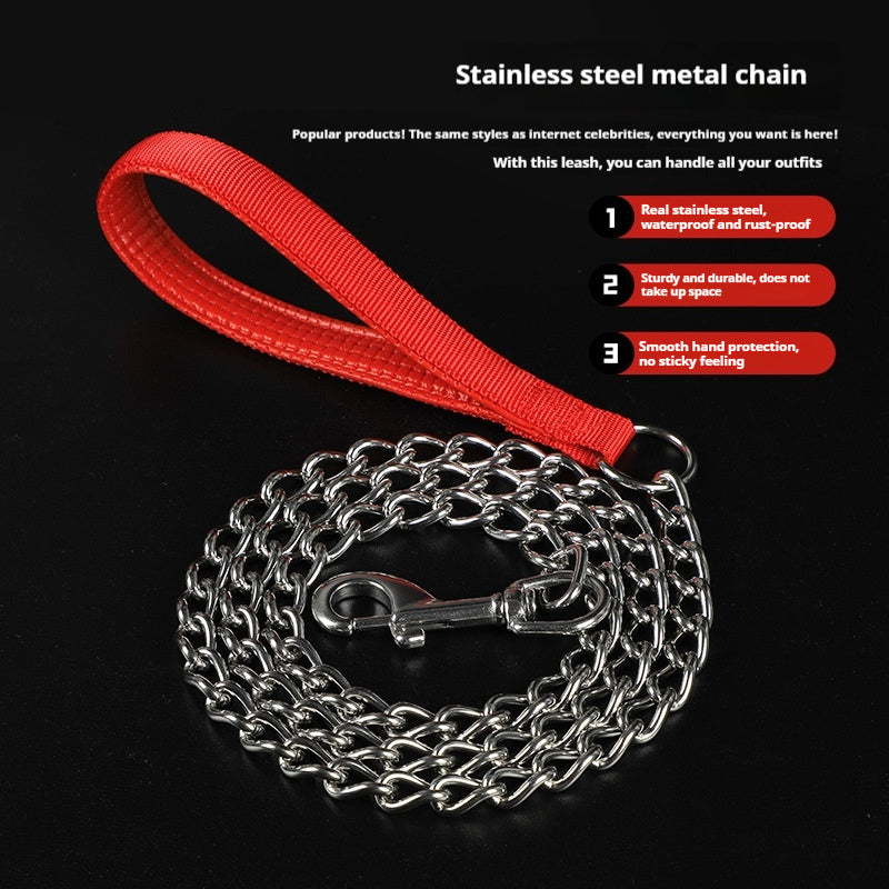 Stainless Steel Metal Dog Chain Metal Wear Resistant P Dog Chain