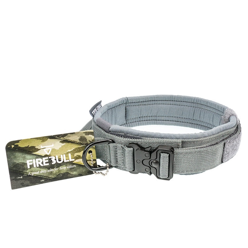 Adjustable Durable Tactical Dog Collar Leash Set