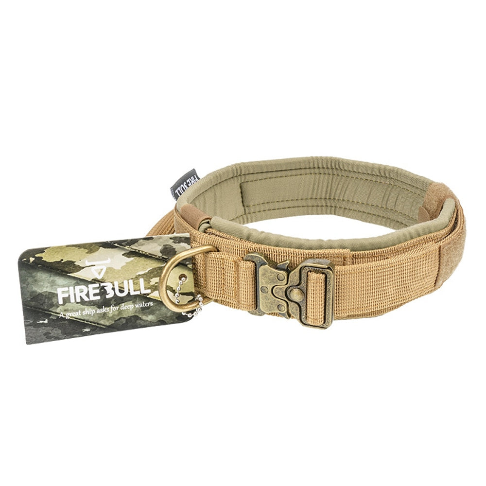 Tactical Dog Collar Leash Set Detachable Quick Release Collar