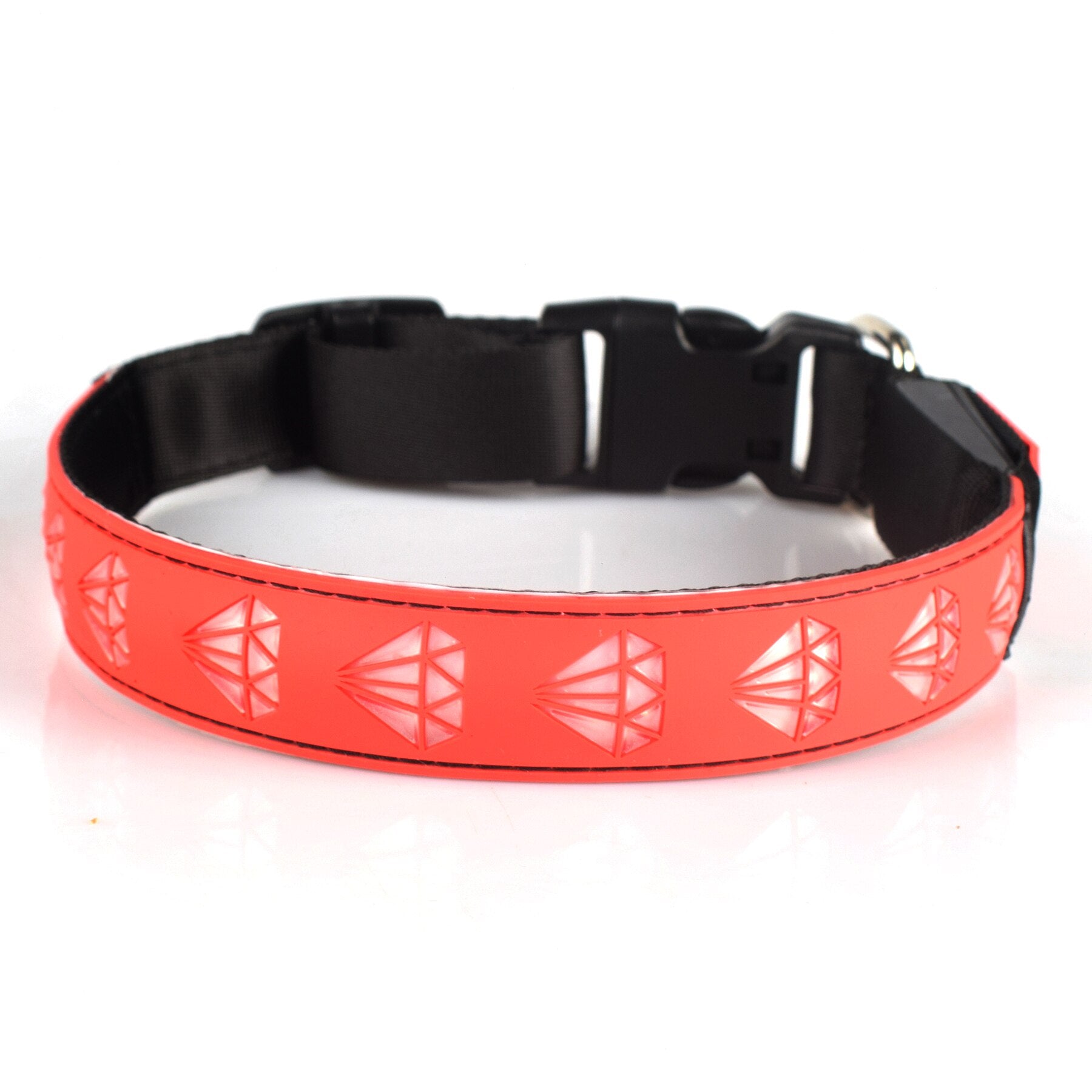 Usb Rechargeable Pet Dog Collars Eco friendly Nylon Adjustable