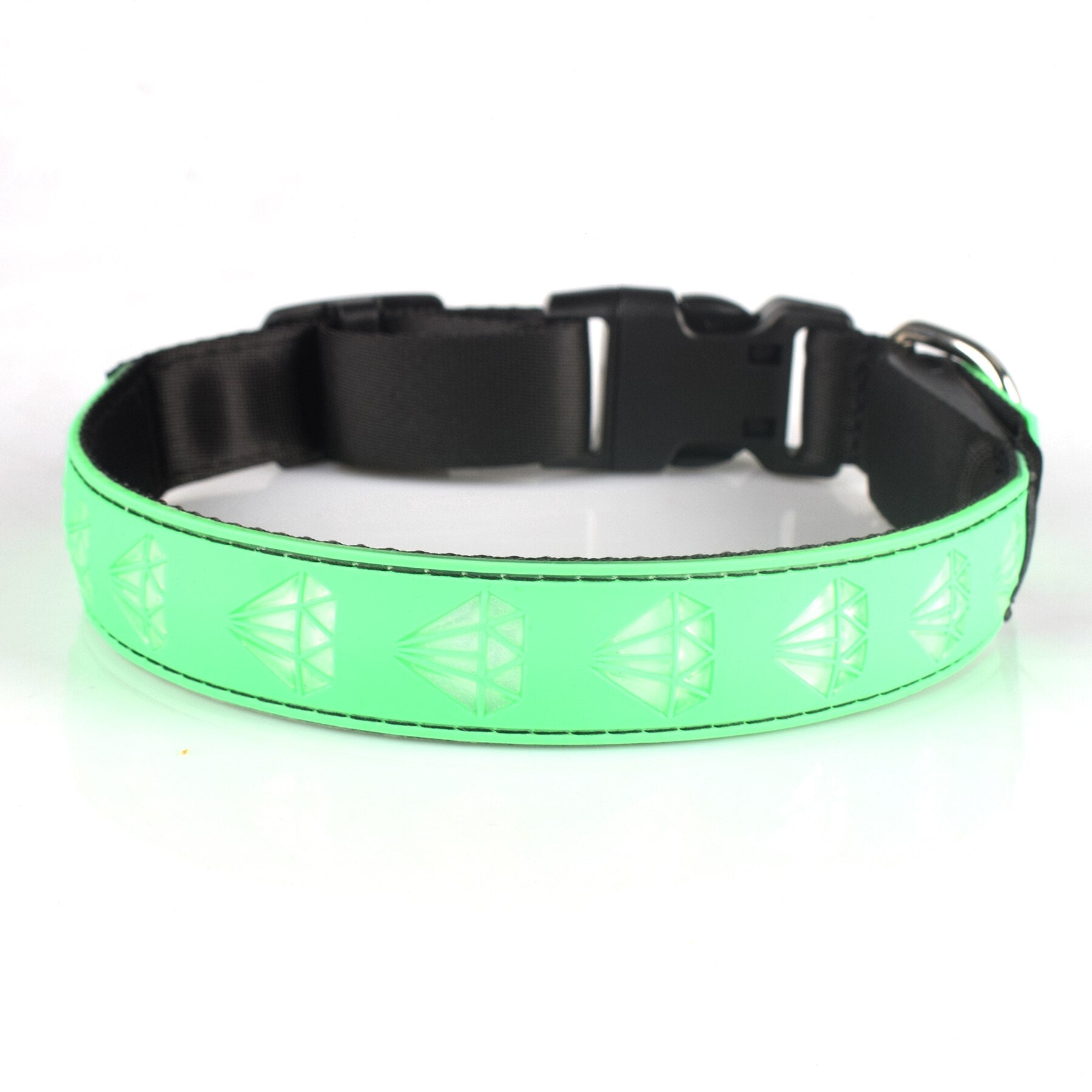 Usb Rechargeable Pet Dog Collars Eco friendly Nylon Adjustable