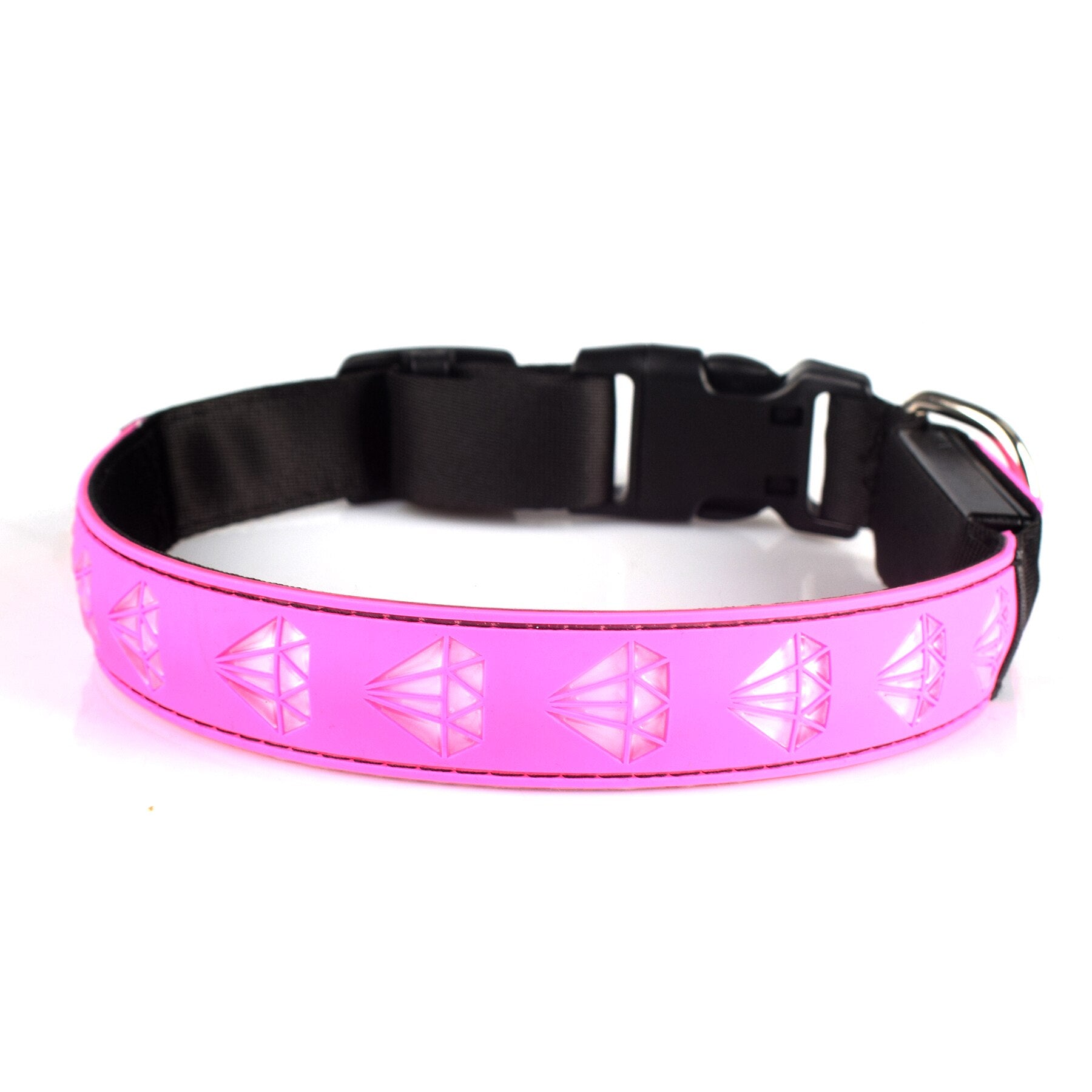 Usb Rechargeable Pet Dog Collars Eco friendly Nylon Adjustable