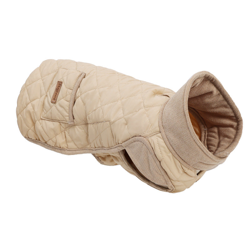 Warm Autumn And Winter Dog Coats Short-legged Dog Cotton Coats With Hoodies Pet Clothing Supplies