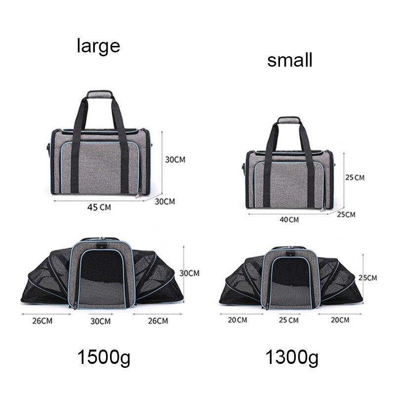 Waterproof Dog Bed Portable Fold Dog Carriers Bag With Zipper For Dog Travel