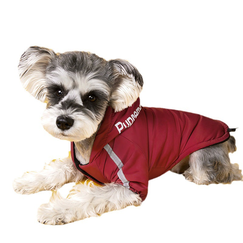 Waterproof Dogs Clothes Reflective Pet Coat Winter Warm Fleece Dog Jackets