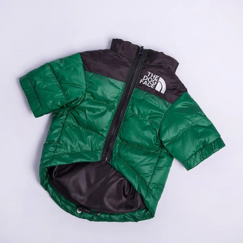 Winter Pet Dog Down Jacket The Dog Face Pet Warm and Cold-proof Puppy Coat
