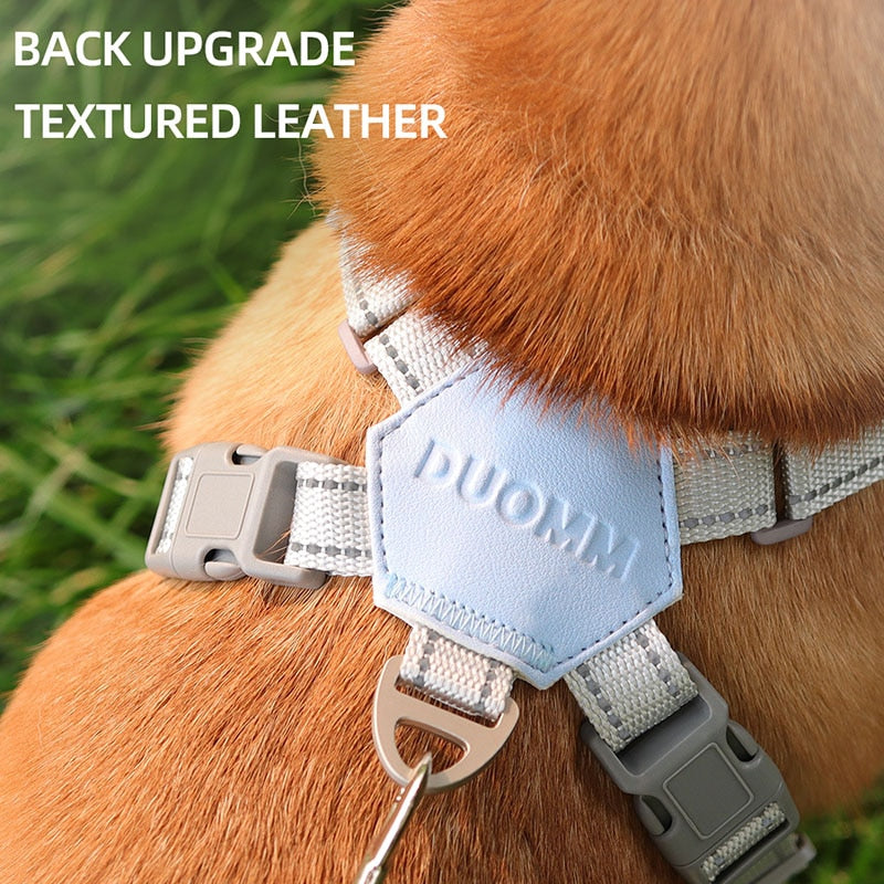 X Shaped Dog Hanress Leash Set Reflective Dog Leash Harness Set