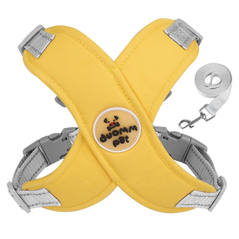 X Shaped Dog Hanress Leash Set Reflective Dog Leash Harness Set