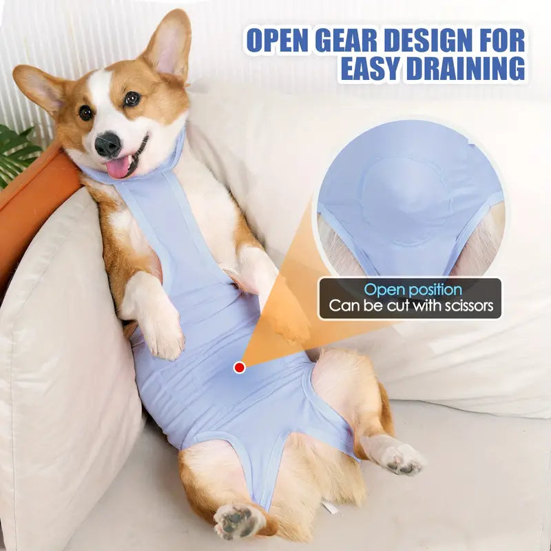 Dog Recovery Clothes, Recovery Suit With Straps For Large Dogs After Neutering