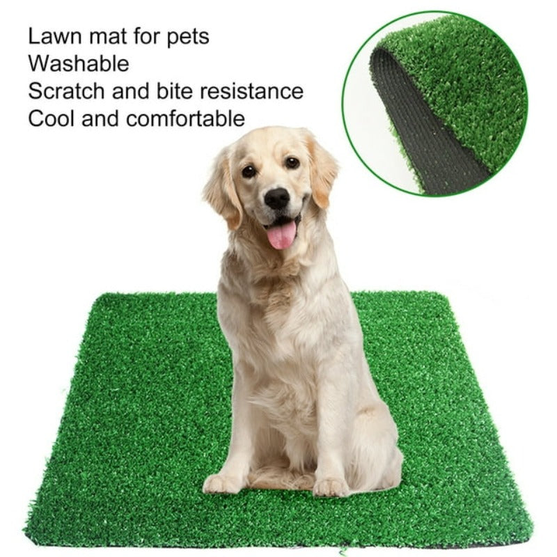 Dog Toilet Mat Portable Waterproof Litter Tray Pad Grass Pad