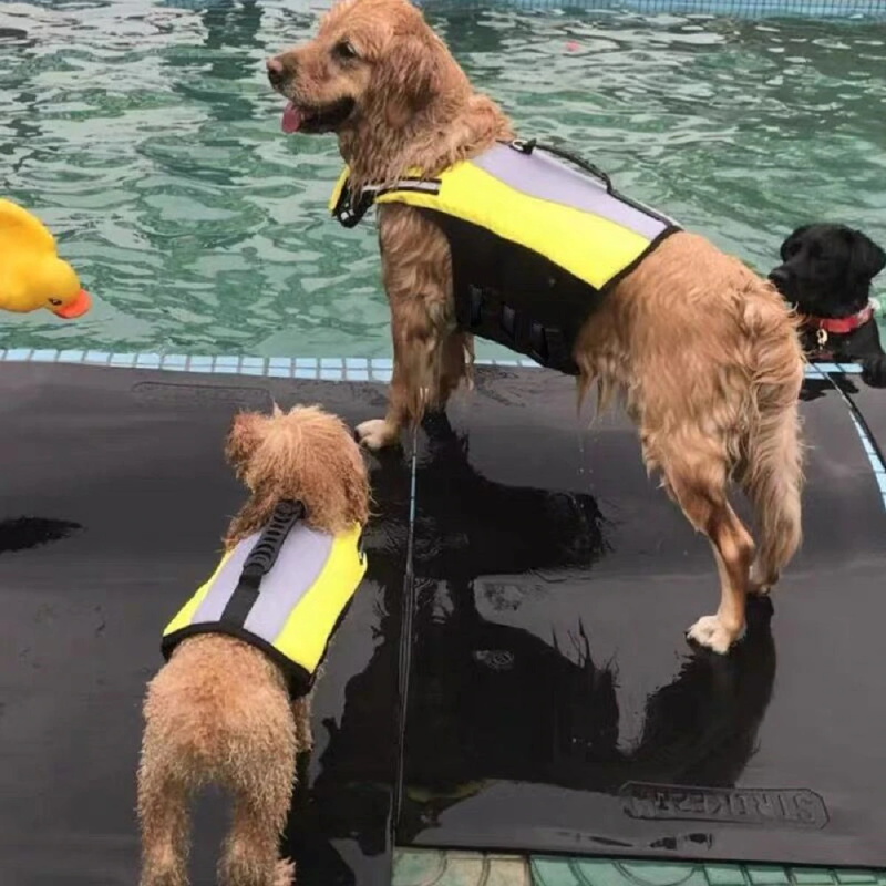 Dog Inflatable Life Jacket Vest, Dog Clothes Foldable and Convenient Safety Swimming Reflective Suit for Small Medium Large Dogs