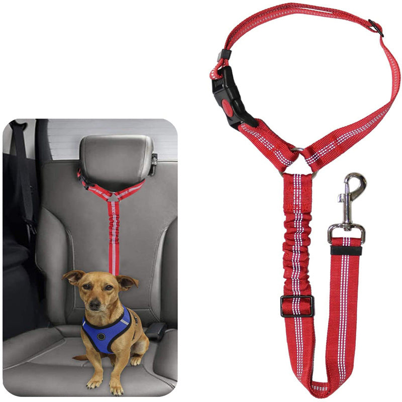 2 Pcs Dog Seat Belt Cat Seat Belts for Cars - Unique Denim & Nylon Fabric,Adjustable Dog Safety Belt