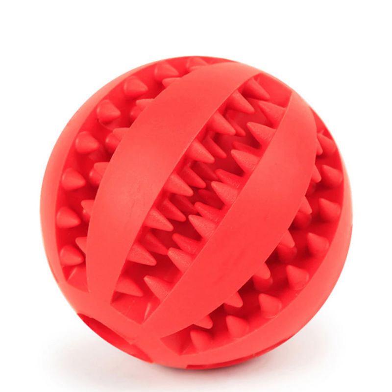 Pet Dog Ball Toy For Tooth Cleaning Snack