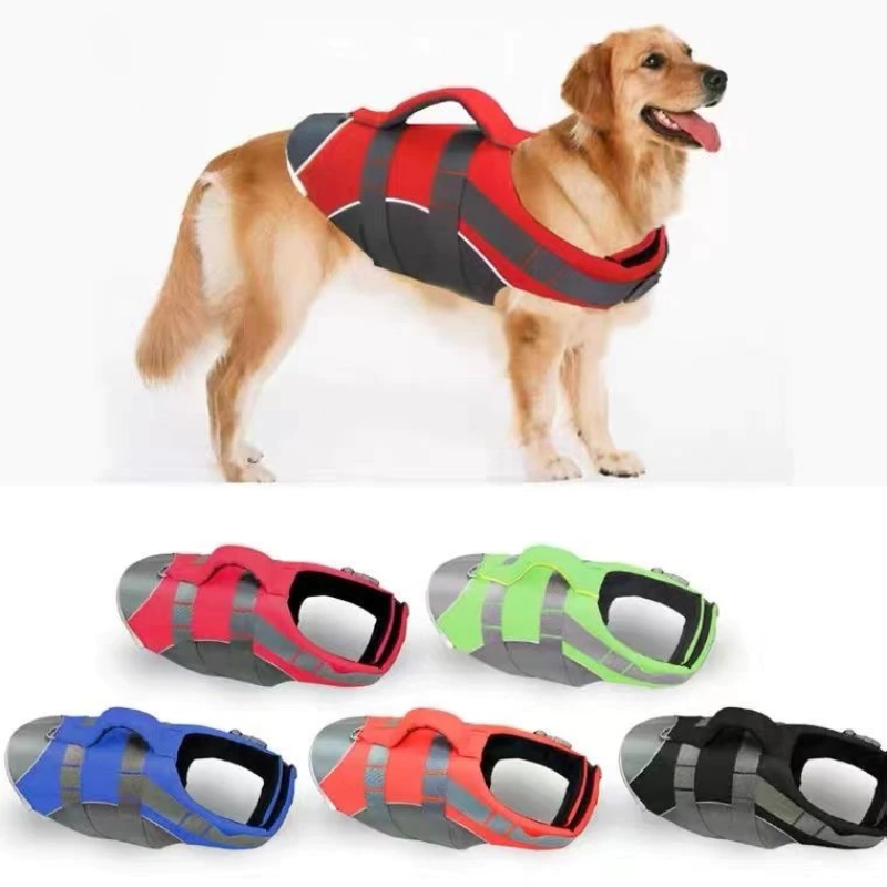 Pet Dog Life Jacket Vest Portable Breathable Swimwear Pet Dog Swimming Suit