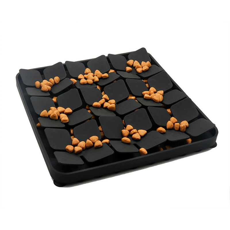 Dog Cat Slow Food Bowl Pet Dog Feeding Bowl Silicone Dog Feeding Licking Mat Dog Healthy Slow Food Feeder Bowl Mat