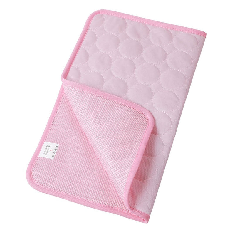 Dog Cooling Mat Pad Washable Breathable Pet Dog Bed