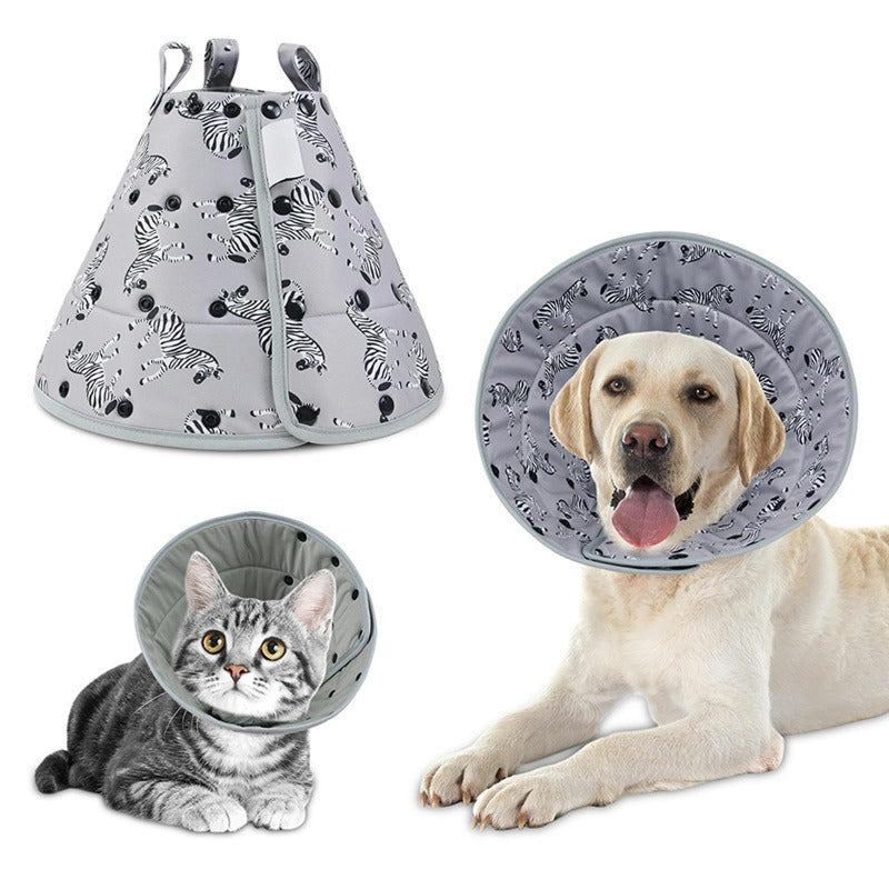 Dog and Cat Cone Collar Adjustable Dog Recovery Collars