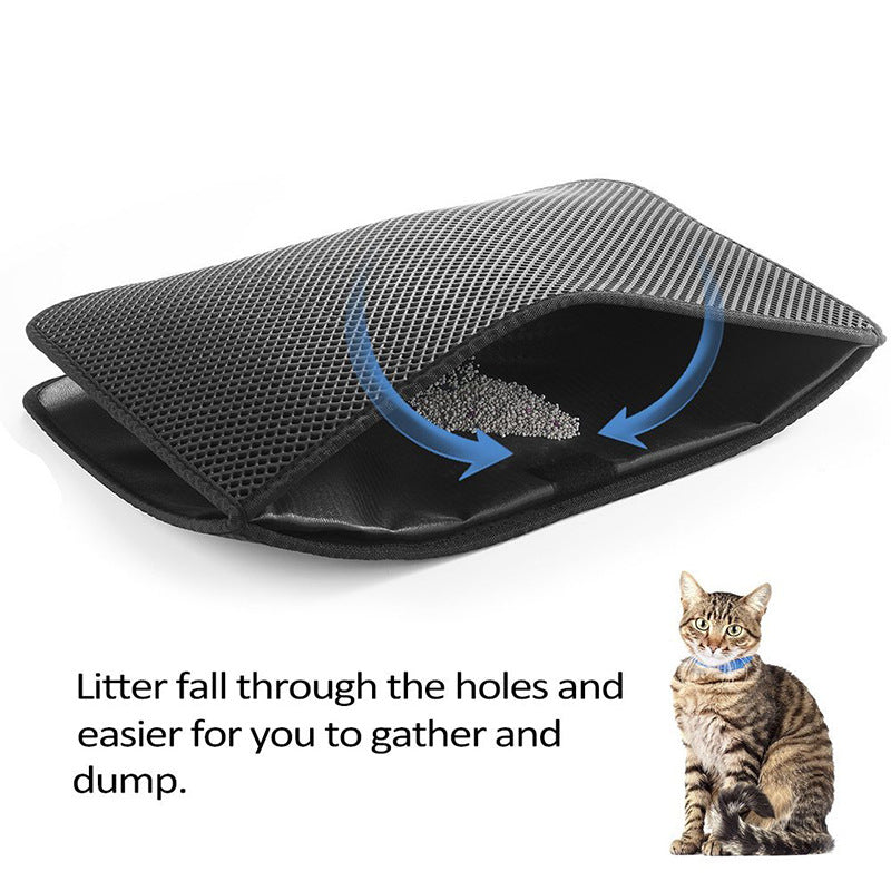 EVA Double Layer Waterproof Pet Cat Dog Litter Mat