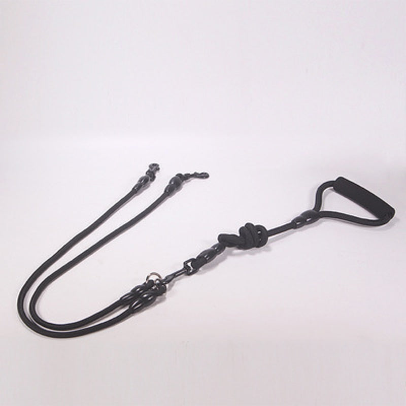 Pet Dog Leash Nylon Rope Double Dual Two Heads