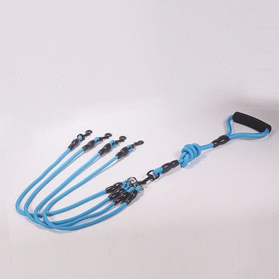 Pet Dog Leash Nylon Rope Double Dual Two Heads