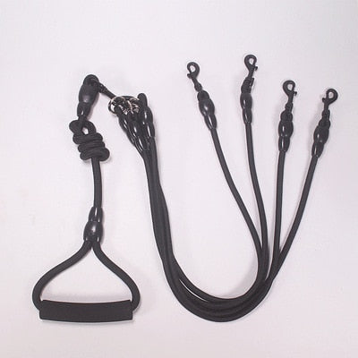 Pet Dog Leash Nylon Rope Double Dual Two Heads
