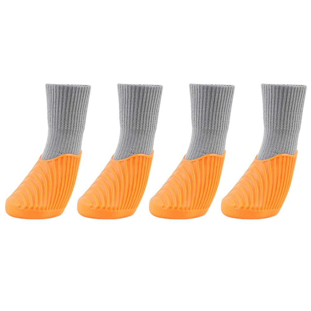 4Pc/Set Pet Dog Rain Shoes Anti Slip Waterproof